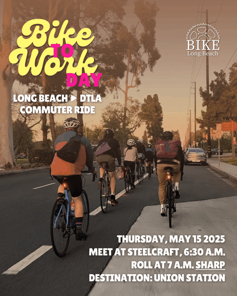 Flyer for Bike to Work Day commuter ride to downtown LA